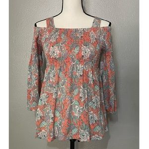NWT - Cloud Chaser Off The Shoulder Girls Pink Top